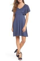 Women's Mary & Mabel Flutter Sleeve Knit Dress - Blue