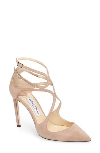 Women's Jimmy Choo Lancer Strappy Pump .5us / 38.5eu - Pink