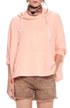 Women's Scotch & Soda Boxy Fit Hoodie - Coral