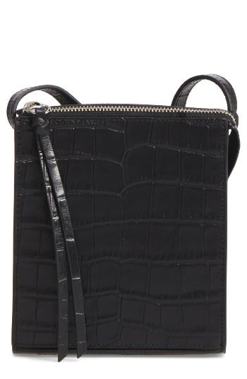 Elizabeth And James Sara Leather Crossbody Bag - Black