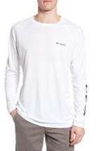 Men's Columbia Pfg Terminal Tackle Performance Long Sleeve T-shirt - White