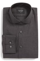 Men's Nordstrom Men's Shop Trim Fit Solid Dress Shirt .5 32/33 - Grey