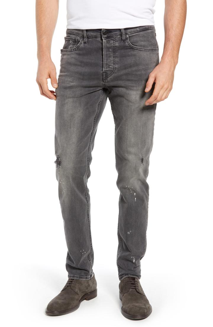 Men's Hudson Jeans Sartor Slouchy Skinny Fit Jeans - Grey