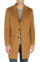 Men's Ted Baker London Swish Wool & Cashmere Overcoat - Beige