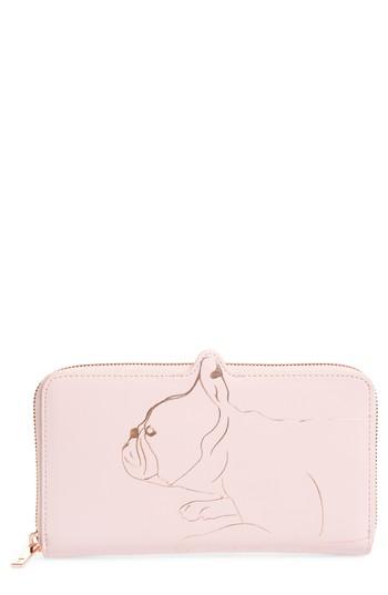 Women's Ted Baker London Carryn Matinee Leather Wallet - Pink