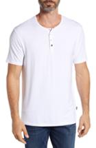 Men's Stone Rose Short Sleeve Stretch Modal Henley (3xl) - White