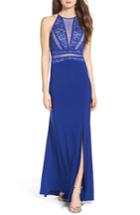 Women's Morgan & Co. Embellished Gown /6 - Blue