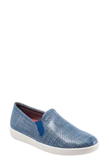 Women's Trotters 'americana' Slip-on Sneaker .5 Ww - Blue