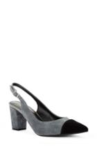 Women's Shoes Of Prey X Eleanor Pendleton Block Heel Slingback Pump B - Grey