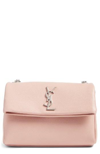 Saint Laurent West Hollywood Calfskin Leather Messenger Bag - Pink