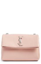 Saint Laurent West Hollywood Calfskin Leather Messenger Bag - Pink