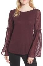 Women's Chelsea28 Bell Sleeve Sweater, Size - Burgundy