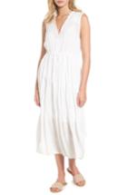 Women's James Perse Pleated A-line Dress - White