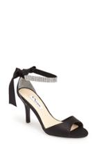 Women's Nina 'vinnie' Crystal Embellished Ankle Strap Sandal .5 M - Black