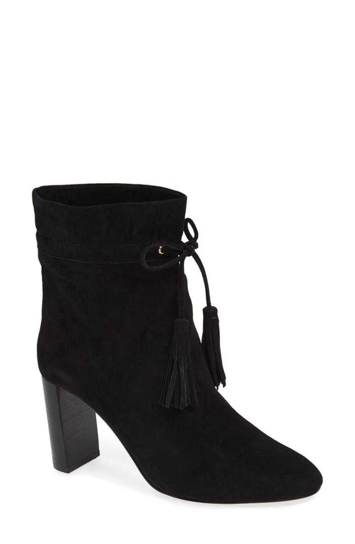Women's Kate Spade New York Hillie Block Heel Bootie .5 M - Black