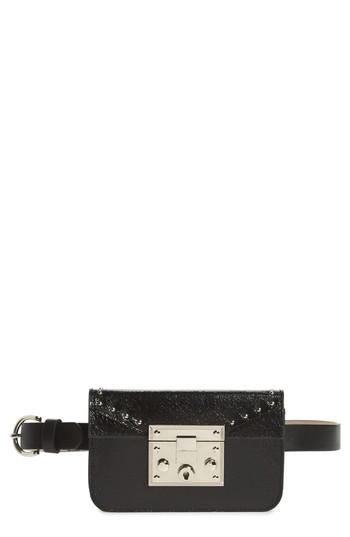 Steve Madden Hardware Belt Bag - Black