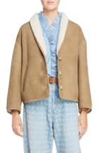 Women's Isabel Marant Etoile Genuine Shearling Coat Us / 36 Fr - Beige
