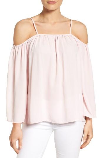 Women's Vince Camuto Off The Shoulder Blouse, Size - Pink