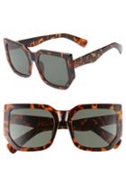 Women's Leith 54mm Angular Flat Square Sunglasses - Tort