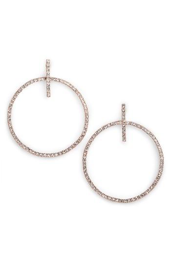 Women's Cristabelle Crystal Hoop Drop Earrings