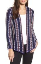 Women's Nic+ Zoe Squiggled Up 4-way Convertible Cardigan - Blue
