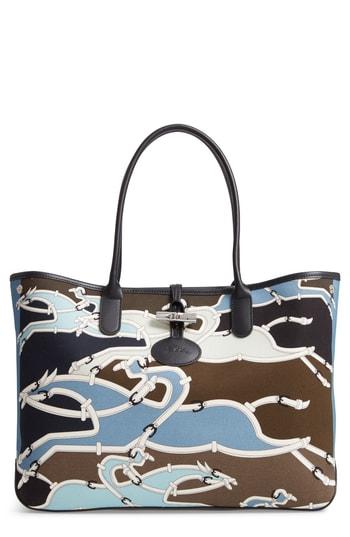 Longchamp Galop Shoulder Tote - Blue