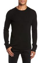 Men's Rag & Bone Gregory Merino Wool Blend Crewneck Sweater - Black