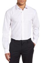 Men's 1901 Trim Fit Check Dress Shirt .5 - 34/35 - Red