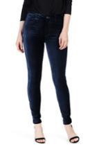 Women's Paige Hoxton Velvet Skinny Jeans - Blue