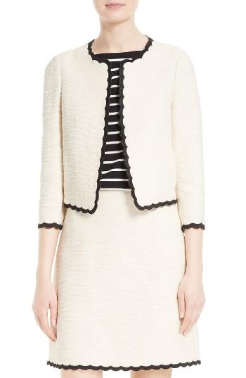 Women's Kate Spade New York Scallop Edge Tweed Jacket