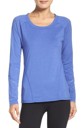 Women's Zella Leia Run Tee, Size - Blue