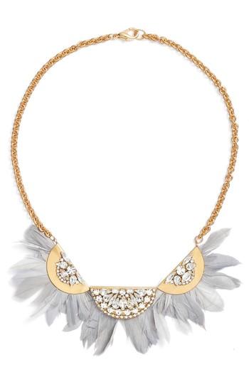 Women's Sandy Hyun Feather Bib Necklace