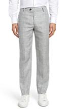 Men's Bonobos Slim Fit Linen Blend Trousers X 32 - Grey