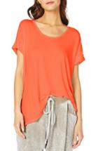 Women's Michael Stars Slouchy Knit Tee, Size - Coral