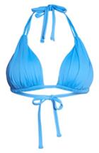 Women's La Blanca Island Blanca Halter Bikini Top - Blue