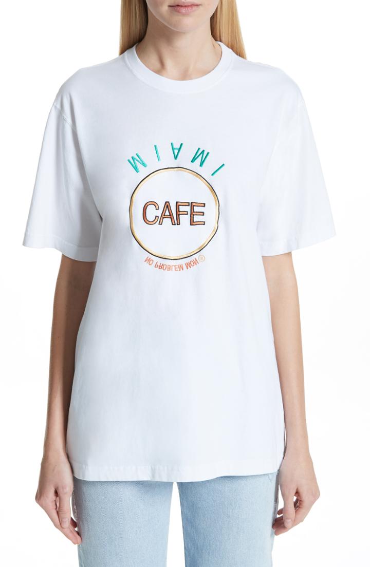 Women's Vetements Miami Save The Planet Tee - White