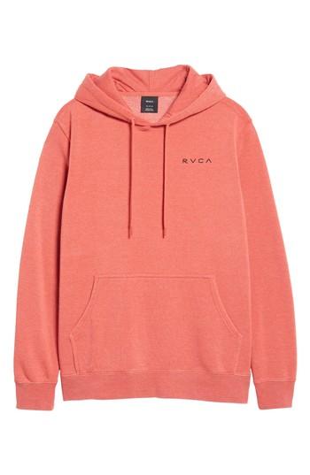 Men's Rvca Sunwash Hoodie, Size - Red