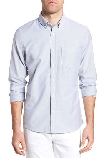 Men's 1901 Trim Fit Washed Oxford Shirt - Grey