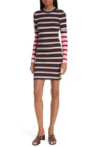 Women's Cinq A Sept Zaria Layered Stripe Body-con Dress - Grey