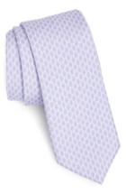 Men's Nordstrom Men's Shop Lipton Geometric Silk Tie, Size - Purple