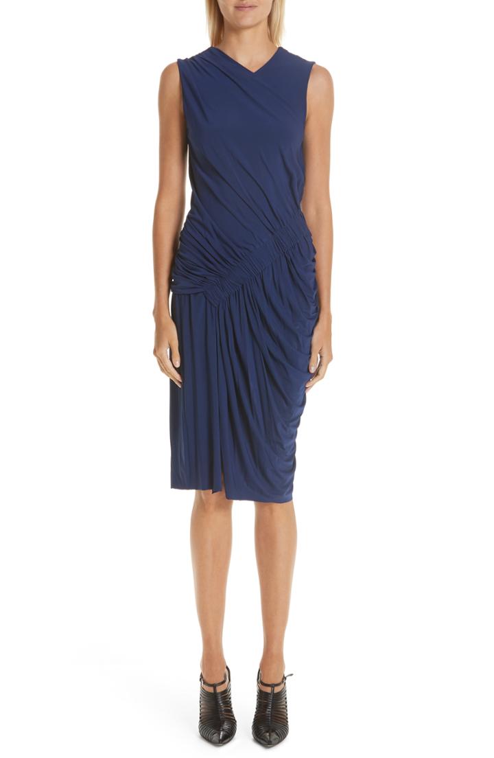 Women's Jason Wu Ruched Jersey Sheath Dress - Blue