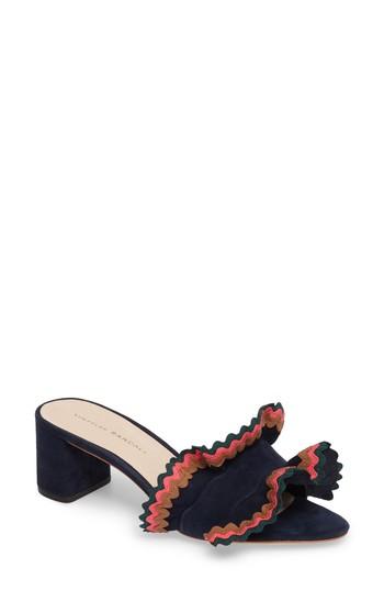 Women's Loeffler Randall Vera Ruffled Slide Sandal M - Red
