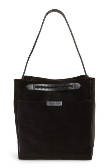 Stella Mccartney Falabella Velvet Hobo - Black