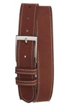 Men's Peter Millar Nubuck Leather Belt - Brown