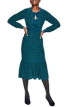 Women's Boden Annabelle Velvet Detail Dress - Green