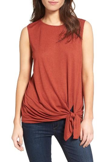 Women's Trouve Tie Front Tank - Metallic