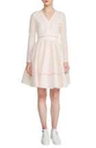 Women's Maje Pointelle Fit & Flare Dress - Ivory