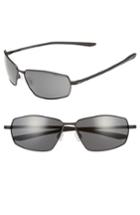Men's Nike Pivot Eight 63mm Oversize Sunglasses - Satin Black/ Dark Grey