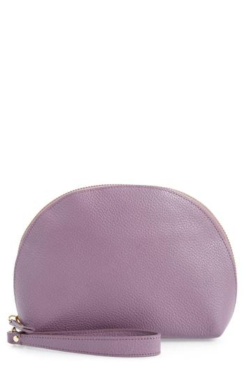 Nordstrom Sophia Leather Wristlet - Purple