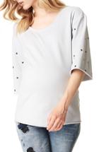Women's Sprwmn Heart Logo Back Hoodie - White
